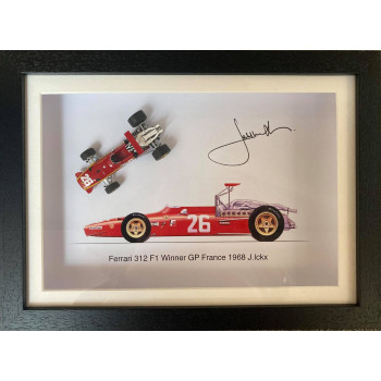 Cadre 3D de la Ferrari de Jacky Ickx gagnante du GP de France en 1968