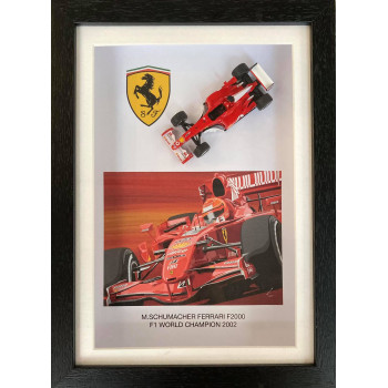 Cadre 3D de la Ferrari F2000 conduite par Michael Schumacher