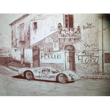 Cadre Dessin Ferrari Florio...