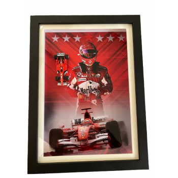 Cadre 3D Formule 1 Ferrari de Michael Schumacher