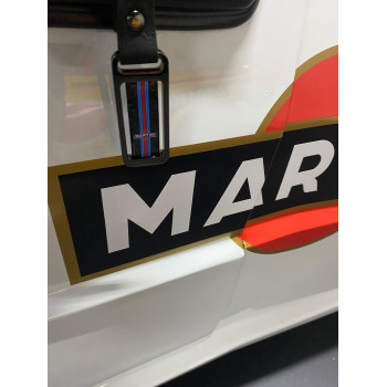Porte-clés en fibre de carbone logo Martini Racing