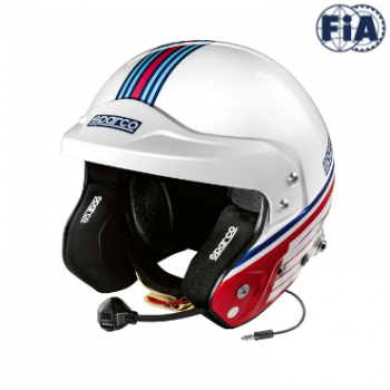 Casque JET Sparco Martini Racing Air Pro RJ-5I Rayures