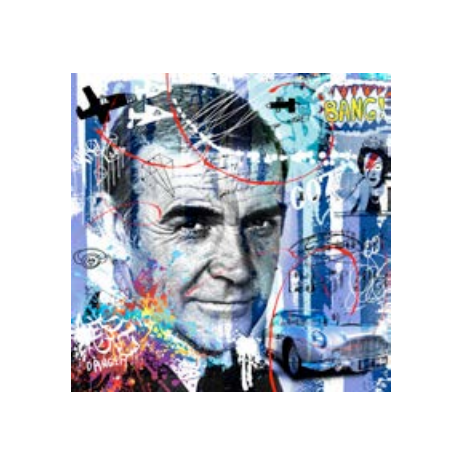 Sean Connery 007 B. Boffa - Plexi 30 x 30 cm