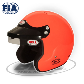 Casque FIA BELL MAG-1 Orange sans Hans FIA 8859-2015