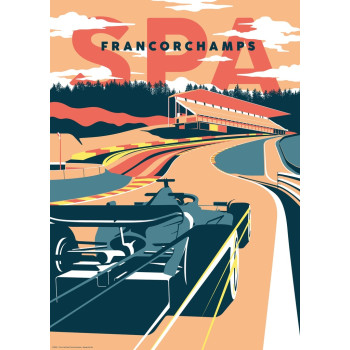 Poster SPA francorchamps -...