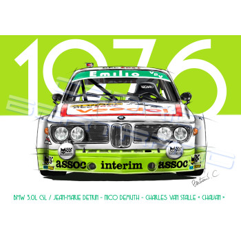 Cadre A3 BMW 3.0 CSL 